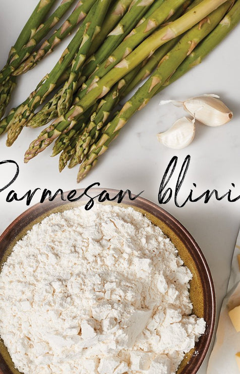 Parmesan blinis