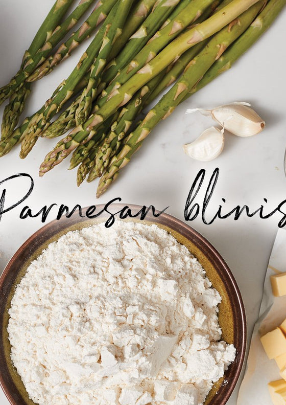 Parmesan blinis