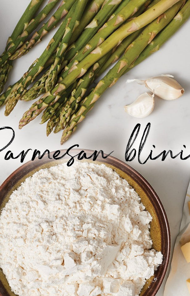 Parmesan blinis