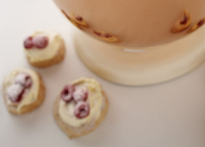 Pistachio crusted brown sugar meringues
