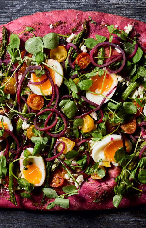 Vibrant veggie pizza