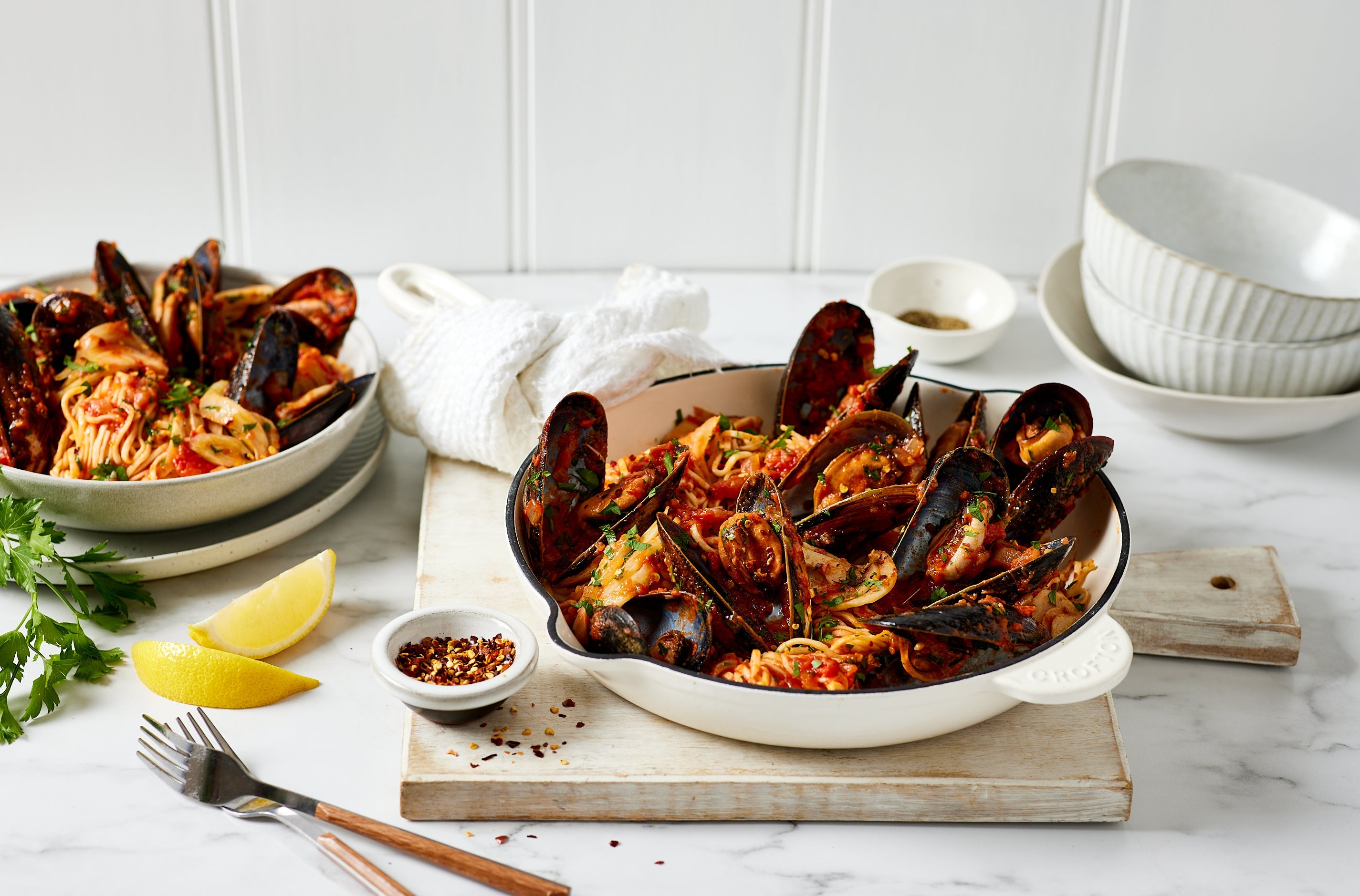 Mussel linguine