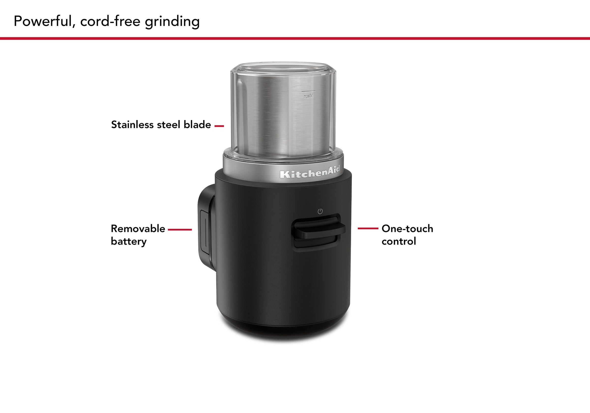 KitchenAid Go Cordless Coffee Grinder With Battery