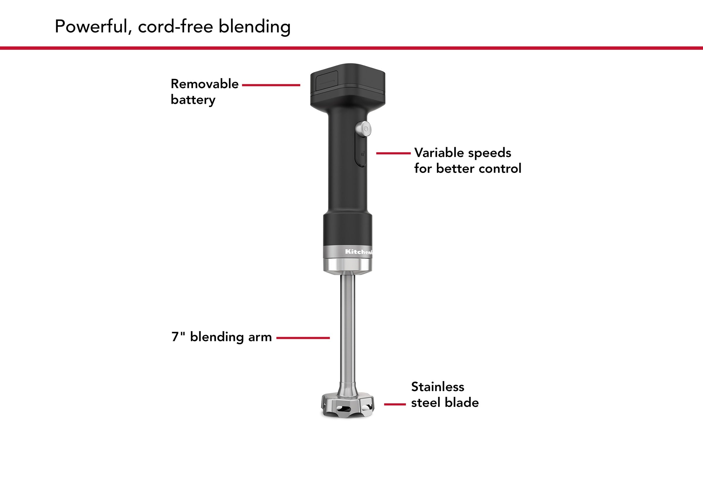 KitchenAid Go Cordless Hand Blender With Battery