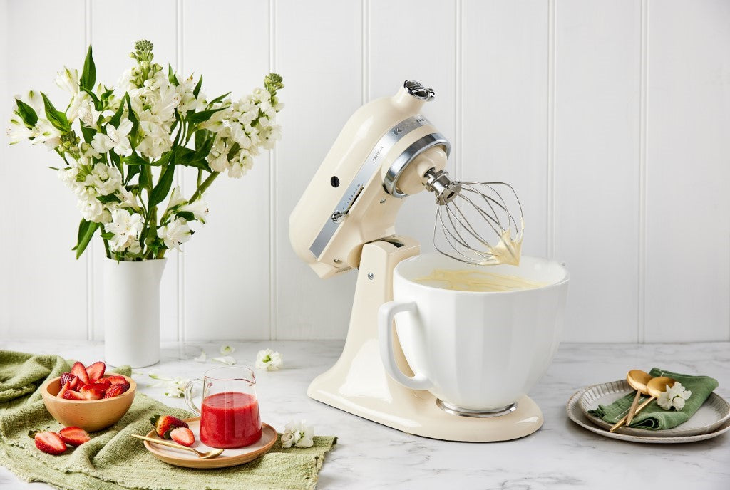 4.7L White Shell Ceramic Bowl for Tilt-head Stand Mixer KSM2CB5PWS