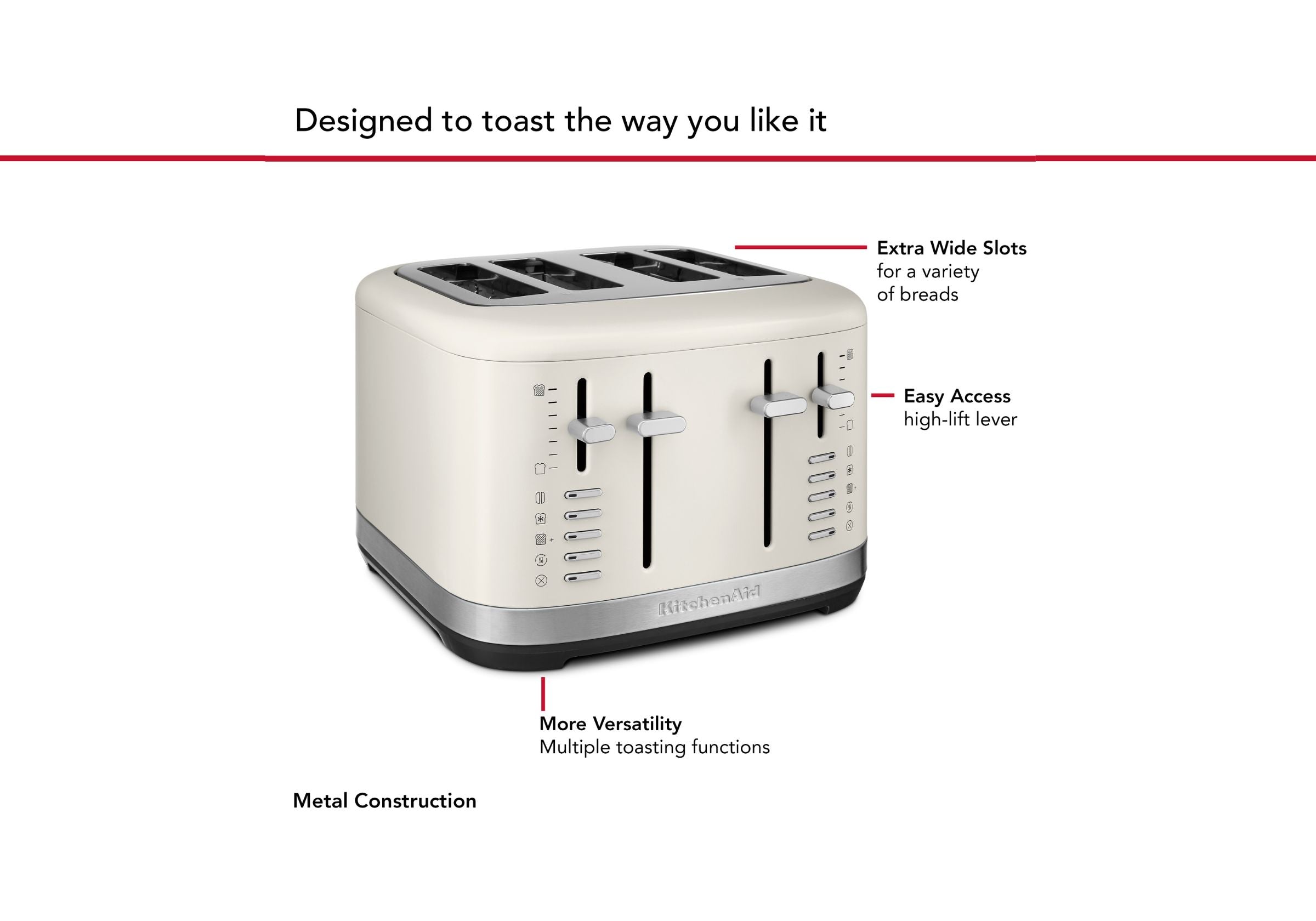 4 Slice Toaster KMT4109