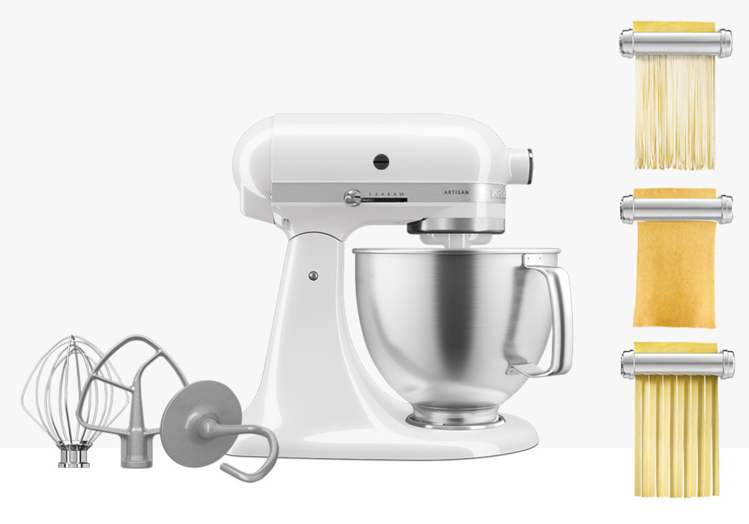 Artisan Tilt-Head Stand Mixer KSM192 + 3 Piece Pasta Attachment Bundle
