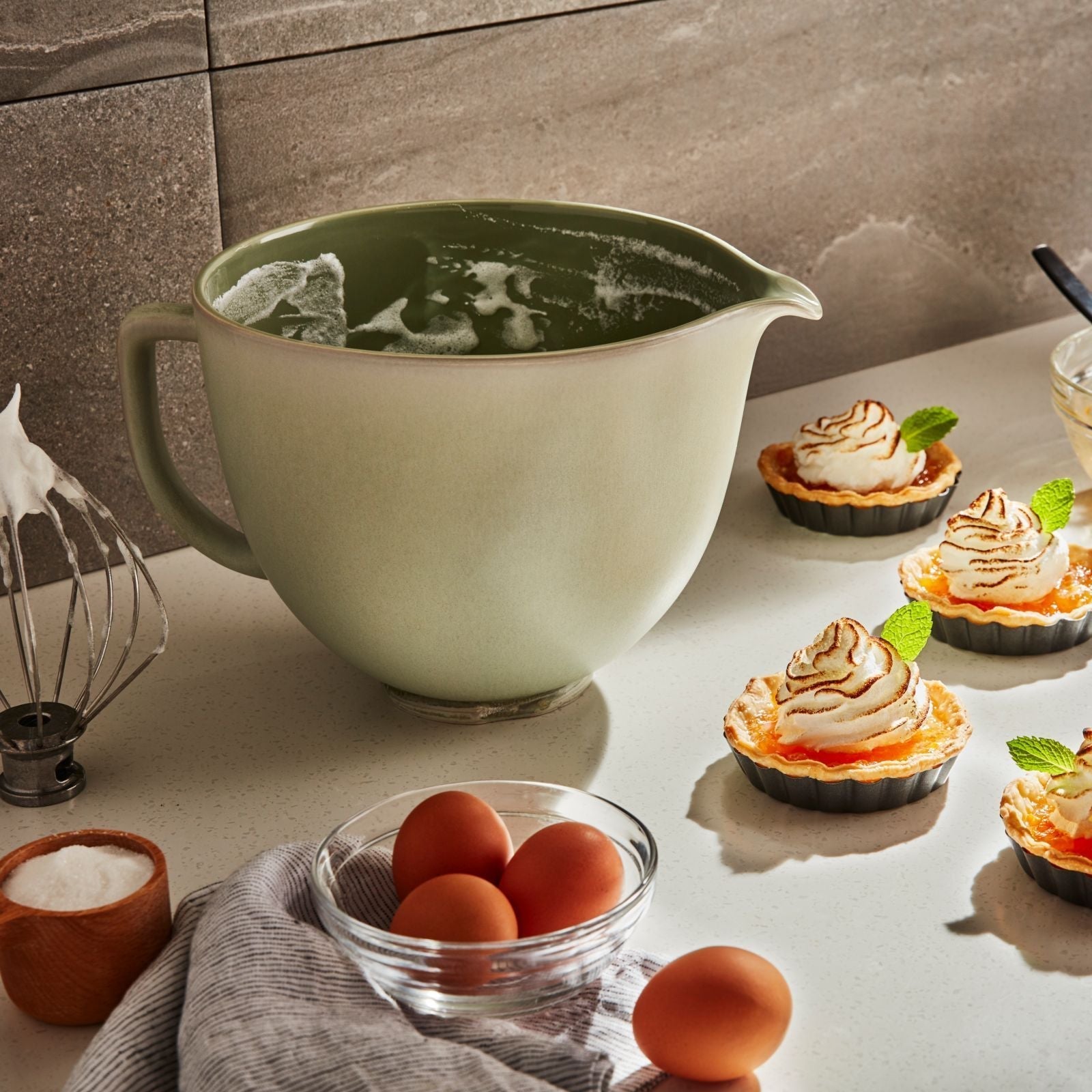 4.7L Sage Leaf Ceramic Bowl for Tilt-head Stand Mixer 5KSM2CB5PSL